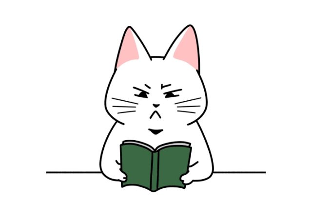 机で本を読む猫のイラスト 商用利用できる無料のフリーイラスト ふりねこ素材 商用利用できる無料のフリーイラスト ふりねこ素材