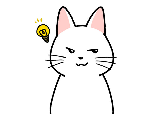 なるほどと手をうつ猫のイラスト 商用利用できる無料のフリーイラスト ふりねこ素材 商用利用できる無料のフリーイラスト ふりねこ素材