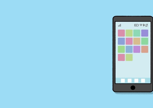 スマホ 携帯電話 を見て疑問を持つイラスト 商用利用できる無料のフリーイラスト ふりねこ素材 商用利用できる無料のフリーイラスト ふりねこ素材
